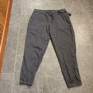 Supplies by Union Bay men's pants XL drawstring waist ankle gray